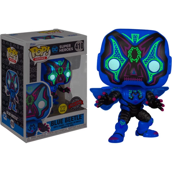 Gametraders Rouse Hill Pop Vinyls DC Comics - Blue Beetle Dia De Los DC Glow US Exclusive Pop! Vinyl 5 Gametraders Rouse Hill Pop Vinyls DC Comics - Blue Beetle Dia De Los DC Glow US Exclusive Pop! Vinyl