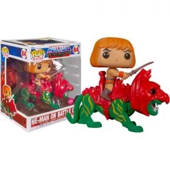 Gametraders Rouse Hill Pop Vinyls Masters Of The Universe - He-Man On Battlecat Flocked US Exclusive Pop! Ride