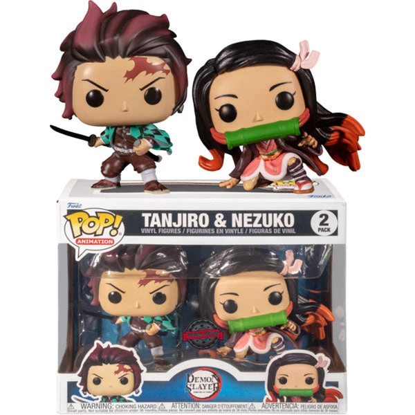 Gametraders Rouse Hill Pop Vinyls Demon Slayer - Tanjiro & Nezuko US Exclusive Pop! 2-Pack 3 Gametraders Rouse Hill Pop Vinyls Demon Slayer - Tanjiro & Nezuko US Exclusive Pop! 2-Pack