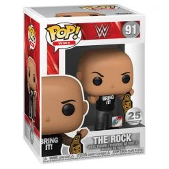 Gametraders Rouse Hill WWE - The Rock W/Championship Belt Metallic US Exclusive Pop! Vinyl