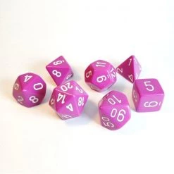Gametraders Rouse Hill CHX 25427 Opaque Polyhedral Light Purple/white 7-Die Set