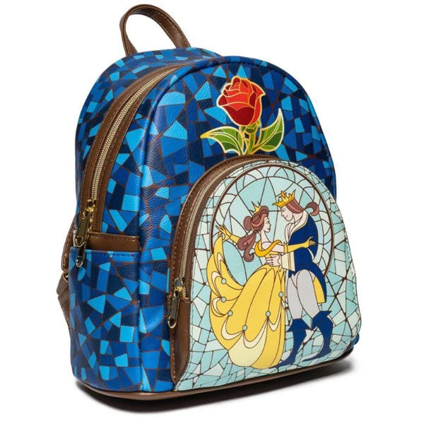 Gametraders Rouse Hill Loungefly - Beauty And The Beast - Stain Glass US Exclusive Mini Backpack 4 Gametraders Rouse Hill Loungefly - Beauty And The Beast - Stain Glass US Exclusive Mini Backpack