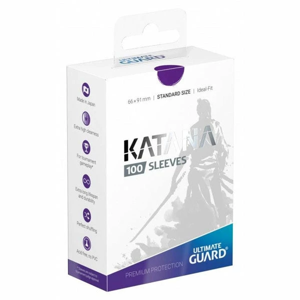 Gametraders Rouse Hill Ultimate Guard Katana Standard Size Sleeves Purple (100) 3 Gametraders Rouse Hill Ultimate Guard Katana Standard Size Sleeves Purple (100)
