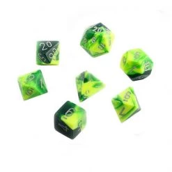 Gametraders Rouse Hill CHX 26454 Gemini Green Yellow/Silver 7-Die Set
