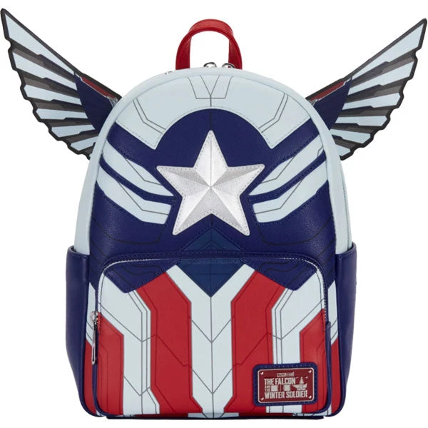 Gametraders Rouse Hill Loungefly - The Falcon And The Winter Soldier - Captain America Mini Backpack 3 Gametraders Rouse Hill Loungefly - The Falcon And The Winter Soldier - Captain America Mini Backpack