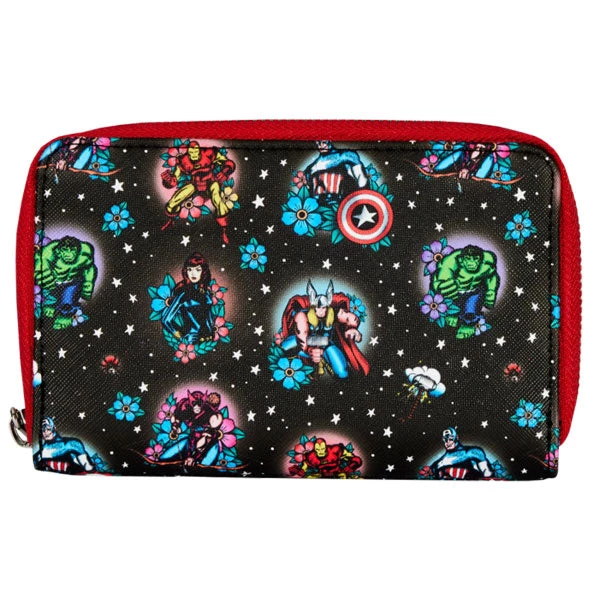 Gametraders Rouse Hill Loungefly - Marvel Comics - Avengers Floral Tattoo Zip Purse 3 Gametraders Rouse Hill Loungefly - Marvel Comics - Avengers Floral Tattoo Zip Purse