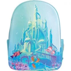 Gametraders Rouse Hill Loungefly - The Little Mermaid (1989) - Castle Snap Flap US Exclusive Mini Backpack