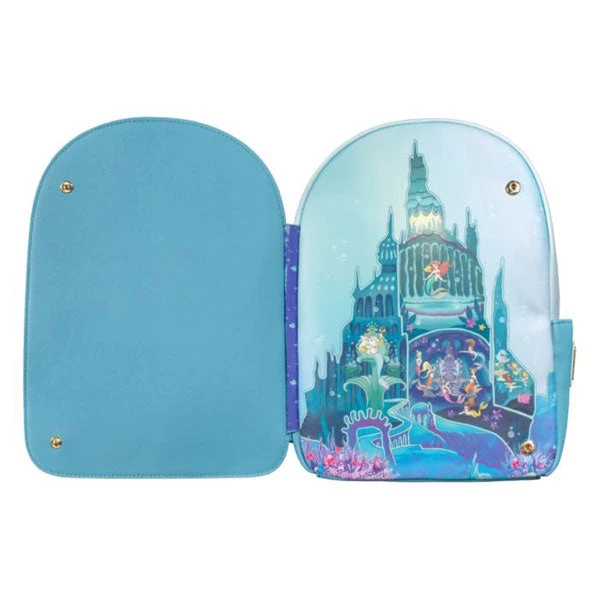 Gametraders Rouse Hill Loungefly - The Little Mermaid (1989) - Castle Snap Flap US Exclusive Mini Backpack 5 Gametraders Rouse Hill Loungefly - The Little Mermaid (1989) - Castle Snap Flap US Exclusive Mini Backpack