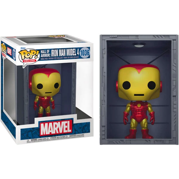 Gametraders Rouse Hill Marvel Comics - Hall Of Armor: Iron Man Model IV Metallic US Exclusive Pop! Deluxe 5 Gametraders Rouse Hill Marvel Comics - Hall Of Armor: Iron Man Model IV Metallic US Exclusive Pop! Deluxe
