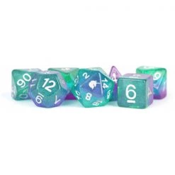 Gametraders Rouse Hill MDG Unicorn Resin Polyhedral Dice Set - Aurora Board Games