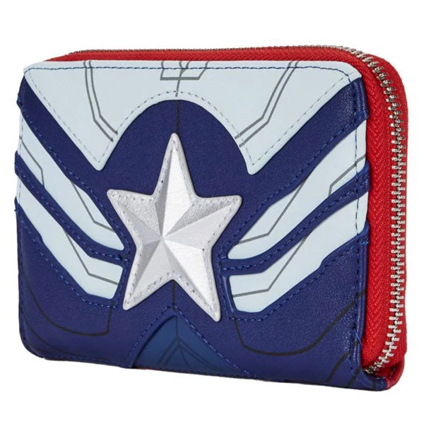 Gametraders Rouse Hill Loungefly - The Falcon And The Winter Soldier - Captain America Zip Purse 4 Gametraders Rouse Hill Loungefly - The Falcon And The Winter Soldier - Captain America Zip Purse