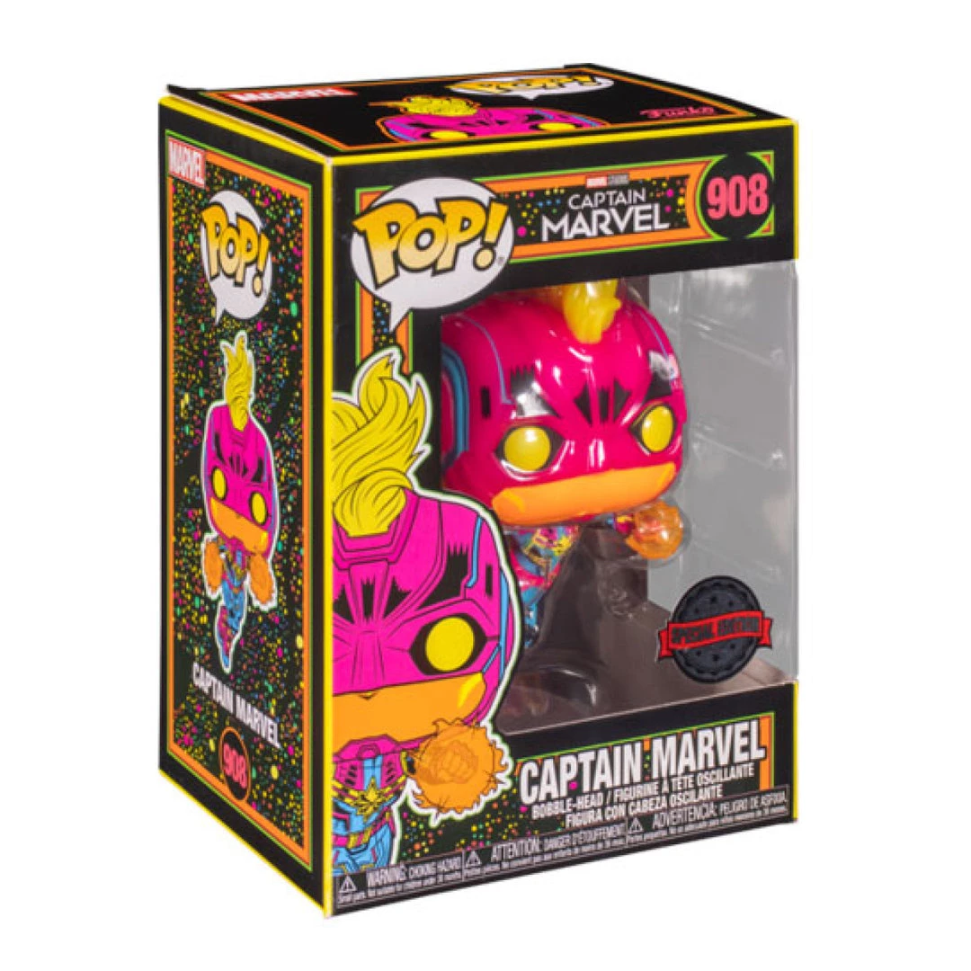 Gametraders Rouse Hill Pop Vinyls Captain Marvel - Captain Marvel Blacklight US Exclusive Pop! Vinyl 4 Gametraders Rouse Hill Pop Vinyls Captain Marvel - Captain Marvel Blacklight US Exclusive Pop! Vinyl