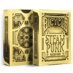 Gametraders Rouse Hill Bicycle Gold Steampunk Playing Cards