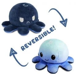 Gametraders Rouse Hill Plush Toys (including Squishmallows) Reversible Octopus Plushie- Day/Night