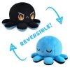 Gametraders Rouse Hill Plush Toys (including Squishmallows) Reversible Plushie - Octopus Sleepy/Fiery