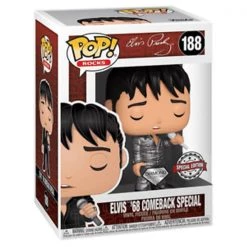 Gametraders Rouse Hill Elvis - 68 Comeback Special Diamond Glitter US Exclusive Pop! Vinyl
