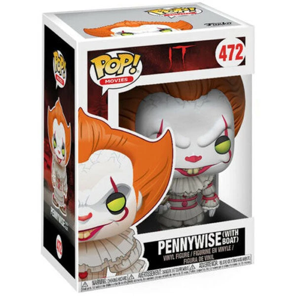 Funko It (2017) - Pennywise (with Boat) Pop! Vinyl Pop Vinyls 4 Funko It (2017) - Pennywise (with Boat) Pop! Vinyl Pop Vinyls