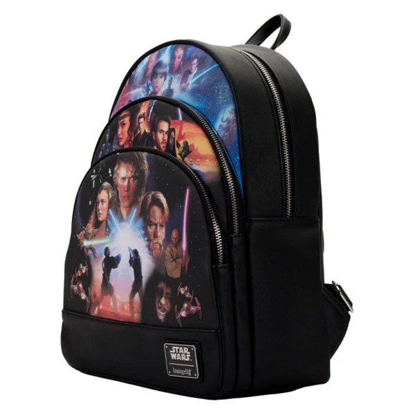 Gametraders Rouse Hill Loungefly - Star Wars - Prequel Trilogy Triple Pocket Mini Backpack 4 Gametraders Rouse Hill Loungefly - Star Wars - Prequel Trilogy Triple Pocket Mini Backpack