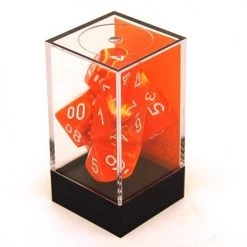 Gametraders Rouse Hill Board Games CHX 27423 Vortex Solar Yellow/White 7-Die Set