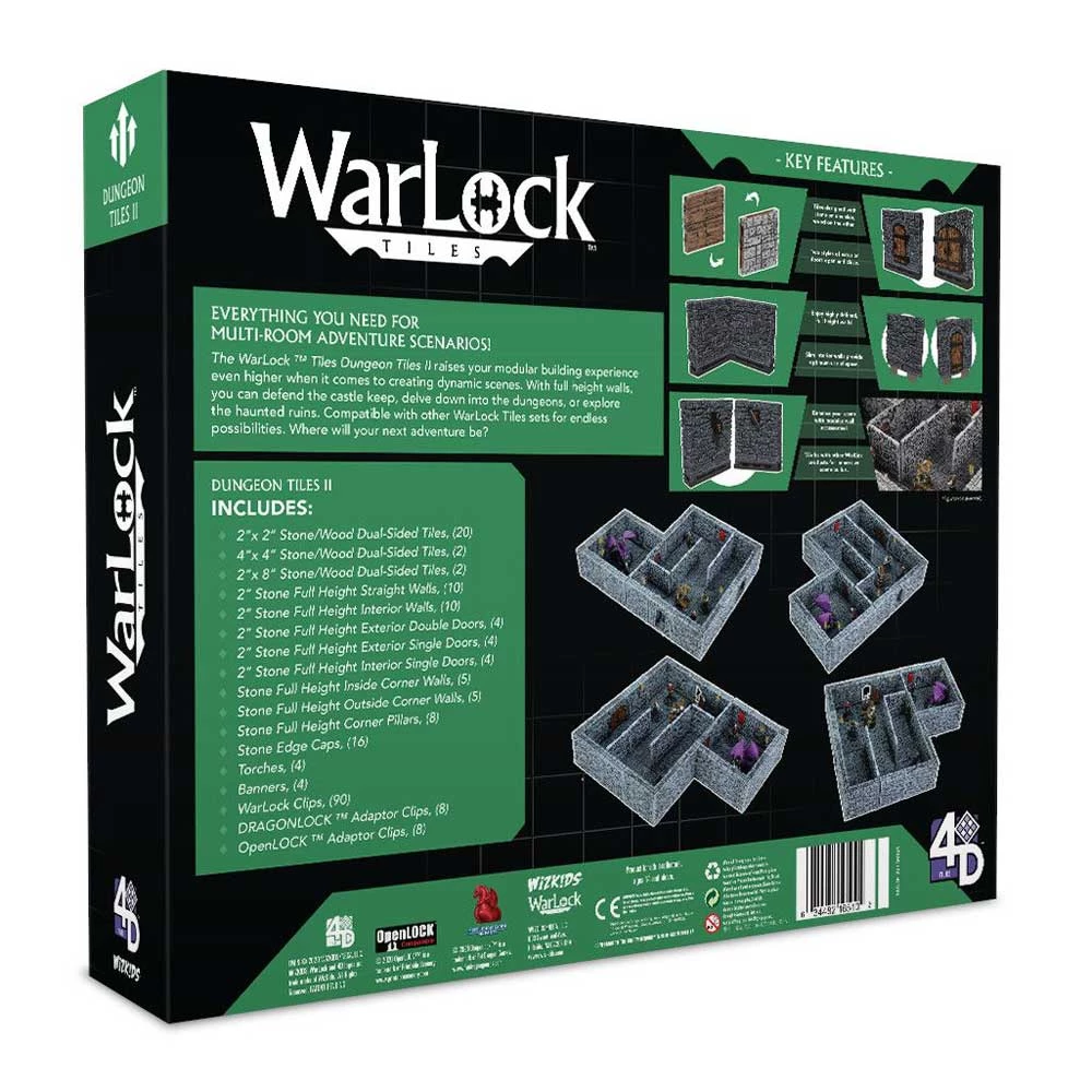 Gametraders Rouse Hill WarLock Tiles Dungeon Tiles II Full Height Stone Walls 4 Gametraders Rouse Hill WarLock Tiles Dungeon Tiles II Full Height Stone Walls