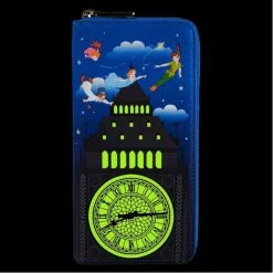 Gametraders Rouse Hill Loungefly - Peter Pan - Glow Clock Zip Purse