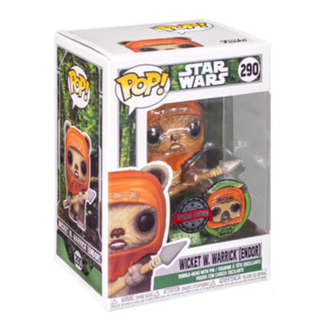 Gametraders Rouse Hill Pop Vinyls Star Wars: Across The Galaxy - Wicket US Exclusive Pop! Vinyl With Pin 4 Gametraders Rouse Hill Pop Vinyls Star Wars: Across The Galaxy - Wicket US Exclusive Pop! Vinyl With Pin